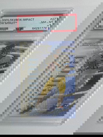 2000 Fleer Skybox Impact Football Tom Brady New England Patriots #27 ROOKIE/RC 