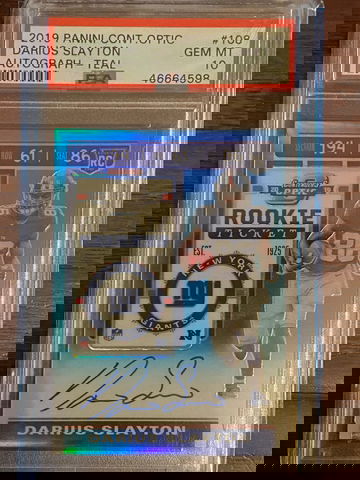 Darius Slayton 2019 Optic Aqua /149