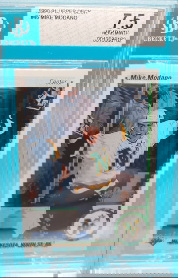 1990 Upper Deck #46 Mike Modano RC BGS 7.5