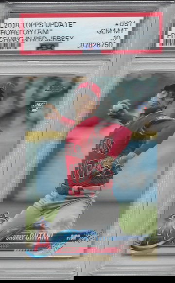 SHOHEI OHTANI 2018 TOPPS UPDATE BASEBALL RC #US1 ROOKIE PSA 10 GEM MINT