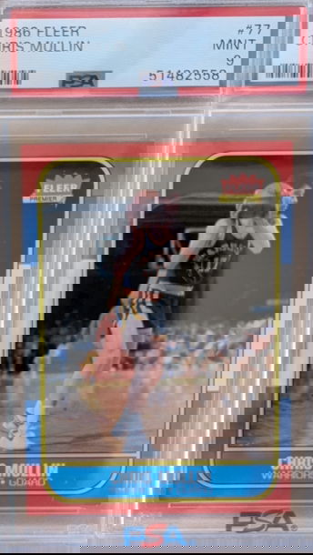 1986 Fleer Chris Mullins HoF RC PSA 9