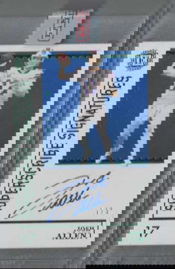 2021 Panini Superscribe Signatures Josh Allen 1 of 3 SS-JA Green