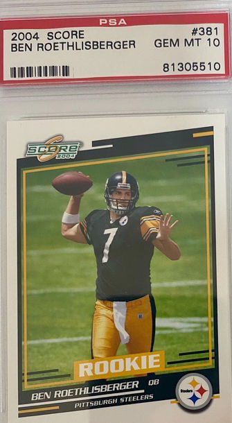 Ben Roethlisberger Score Rookie PSA 10
