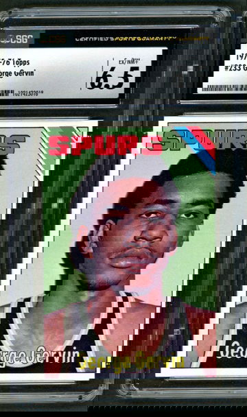 1975-76 Topps #233 George Gervin CSG 6.5