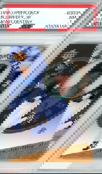 1996 UPPER DECK KEN GRIFFEY JR  #DD35 DIAMOND DESTINY HOF PSA 7 NM