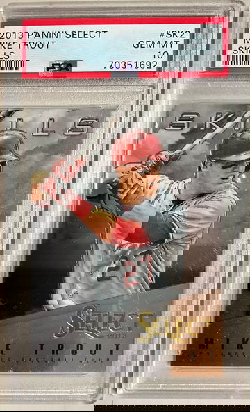 2013 PANINI SELECT SKILLS #SK2 MIKE TROUT SKILLS GEM MINT 10