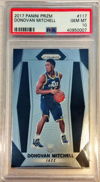 Donovan Mitchell 2017 Panini Prizm PSA 10
