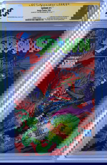 SPAWN #1 SIGNATURE SERIES VERIFIED CGC 9.8 "Cape" in Silver Ink FREE S/H.