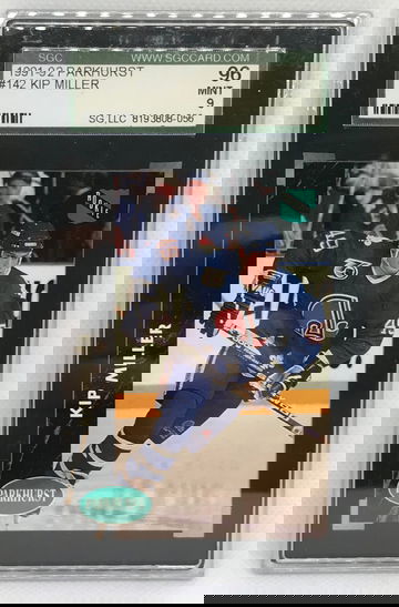 1991-92 Parkhurst #142 Kip Miller SGC 9