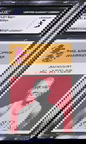 1961-62 FLEER AL ATTLES #1 CGC 5 BK.A3.19