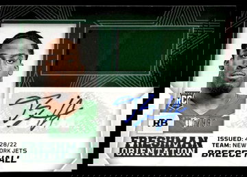 2022 Panini Rookies & Stars Freshman Orientation Breece Hall #FO-BH RC RPA /99