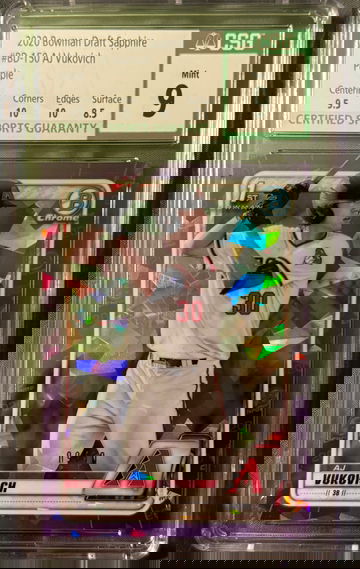 2020 Bowman Draft Sapphire Aj Vukovich Purple