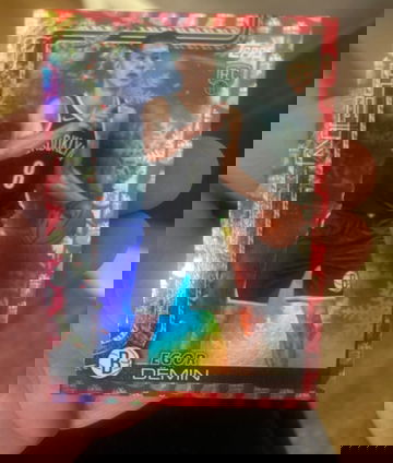 2025 Topps Holiday Stocking Stuffer Santa Bag Red Foil Egor Demin Rookie SSP H168