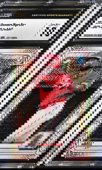 2020 Bowman Chrome Prospects Jo Adell BCP-100 Mega Box CSG 10 GEM MINT