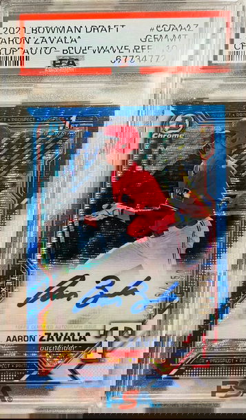 2021 Bowman Chrome Auto Aaron Zavala PSA 10