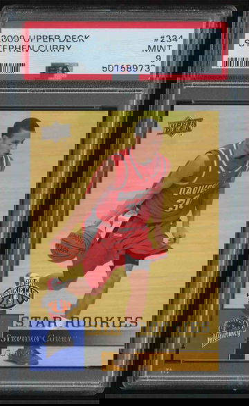 2009 Upper Deck #234 Stephen Curry PSA 9 Mint Rookie RC 