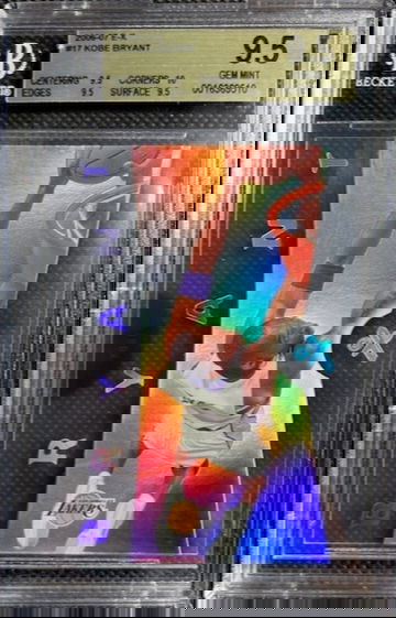 2006 Fleer E-X Kobe Bryant #17 BGS 9.5+ TRUE GEM MINT w/10 sub Los Angeles Lakers