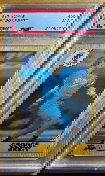 1987 Topps George Brett #400 PSA 9 HOF Royals