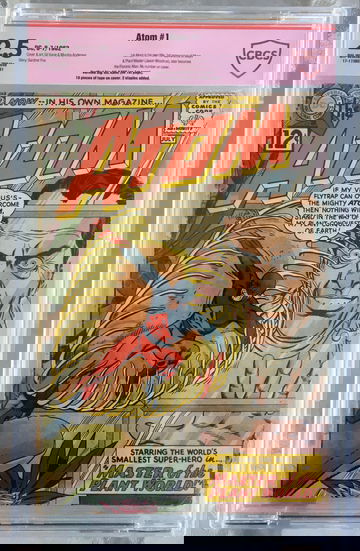 Atom #1 (1962) CBCS 2.5 -- O/w to white pages; Gil Kane verified signature CGC