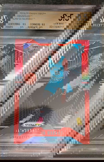 2019-20 Ja Morant Panini Prizm Red RC /299 BGS 9.5 