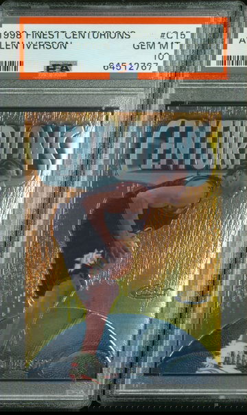 1998 Finest Allen Iverson Centurions /500 PSA 10