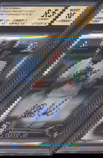 2016 Bowman Chrome Fernando Tatis Jr Base RC AUTO BGS 9.5/10