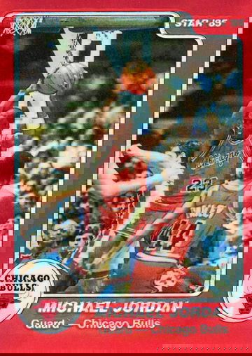 1996-97 STADIUM CLUB FINEST REFRACTOR STAR 85 REPRINT # 101 MICHAEL JORDAN HOF