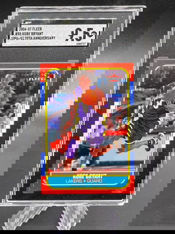 2006 Fleer Kobe Bryant 20th Anniversary SGC 9.5