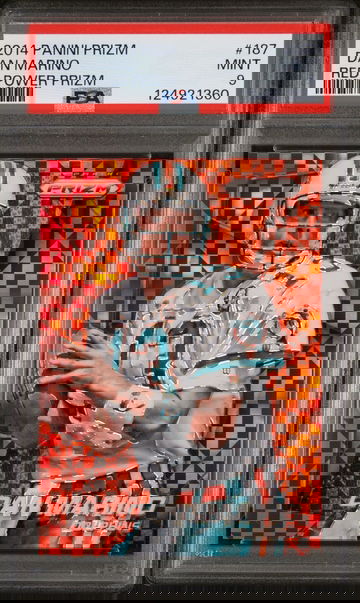 2014 Panini Prizm Dan Marino Red Power Prizm PSA 9