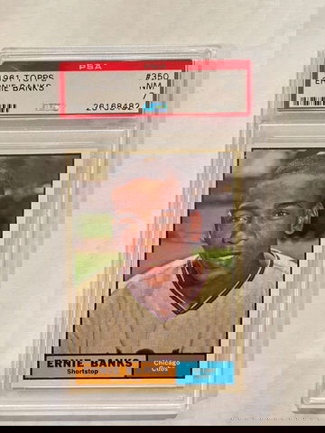 1961 Topps Ernie Banks PSA 7