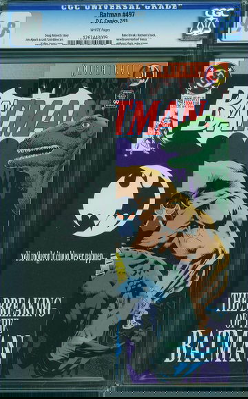 BATMAN #497, CGC 9.8 NM/MT