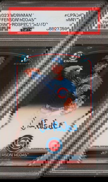 2023 Bowman Chrome Prospects Jefferson Rojas Autograph #CPAJR PSA 9 [BL-3B.28]