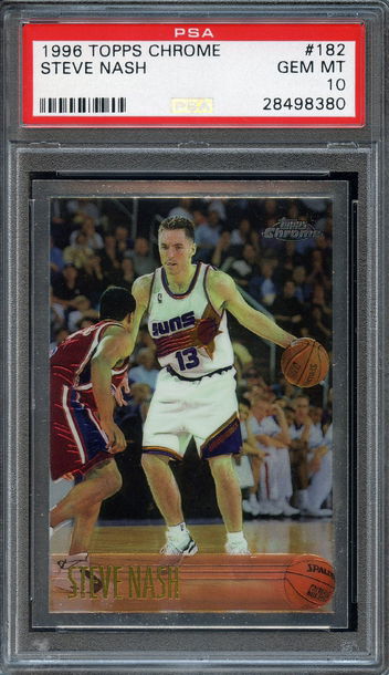 1996-97 Topps Chrome #182 Steve Nash PSA 10 Rookie