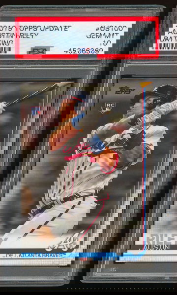 2019 Topps Update AUSTIN RILEY Batting RC #US100 Gem Mint PSA 10 Rookie Atlanta Braves