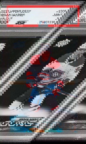 2022 Upper Deck Jordan Harris #205 Clear Cut PSA 9