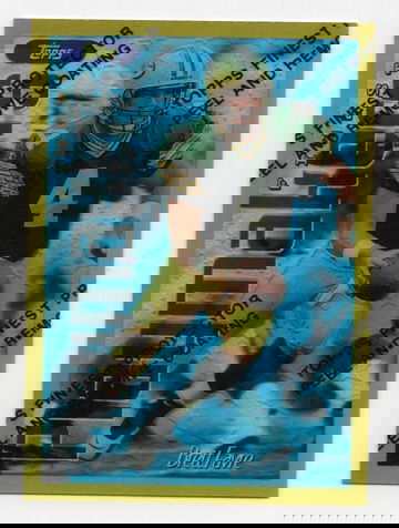 1996 TOPPS FINEST PLAYMAKERS REFRACTOR # 132 BRETT FAVRE HOF