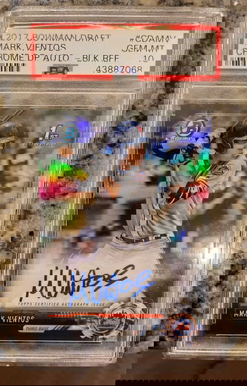 2017 Bowman Draft black refractor Mark Vientos