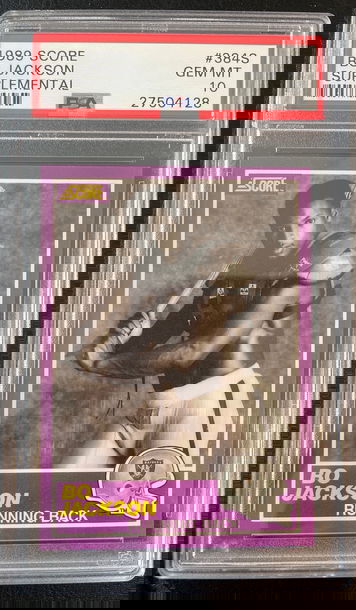 1989 score no Jackson supplemental PSA 10