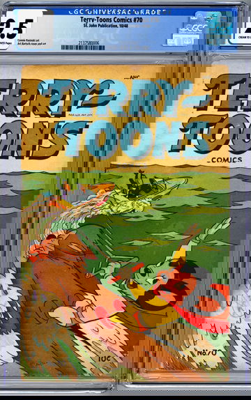 TERRY-TOON COMICS #70 CGC 2.5 PRE-CODE GA CARTOON SERIES MIGHTY MOUSE CVR 1948