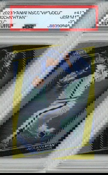 2023 PANINI NATIONAL VIP GOLD GOLD #47 NOLAN RYAN CARD ASTROS /10 PSA 10 LOW POP