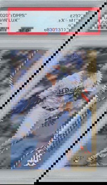 2020 Topps Gavin Lux Gold Rookie #292 PSA 6