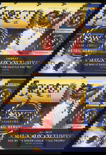 2020-21 Panini Select Basketball Mega Box Lot of 2