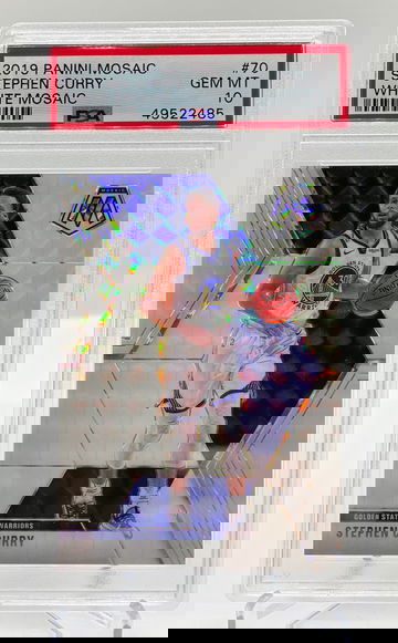 Stephen Curry POP 1 #/25 White Mosaic PSA 10