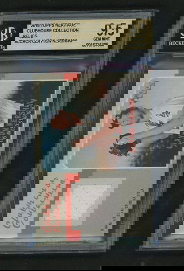 2019 Topps Heritage Clubhouse Collection Relic Clayton Kershaw #CCR-CK BGS 9.5