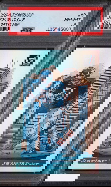 2024 PANINI DONRUSS DOWNTOWN! DICK BUTKUS #9 BEARS PSA 8 NM-MT