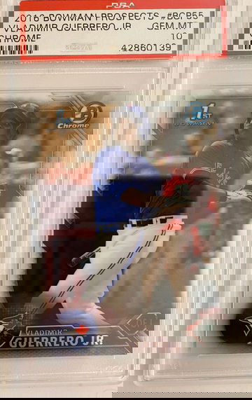 2016 Bowman Chrome Vladimir Vlad Guerrero PSA 10 BCP55