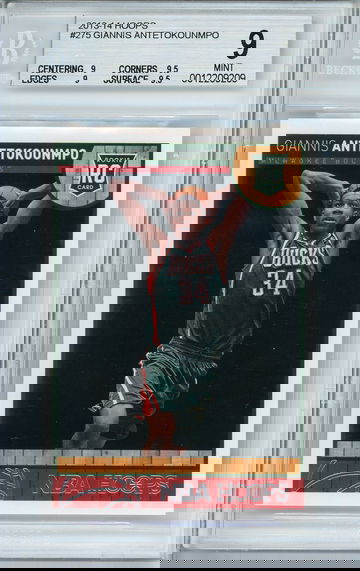 2013 Hoops 275 Giannis Antetokounmpo BGS 9 Rookie RC