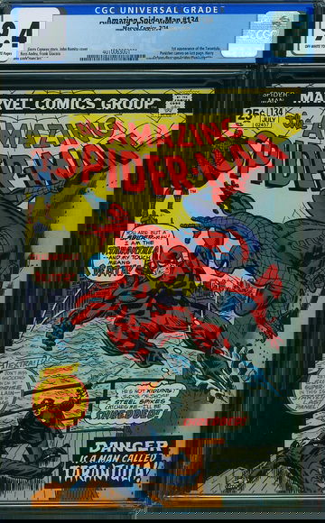 AMAZING SPIDER-MAN #134, CGC 9.4 NM