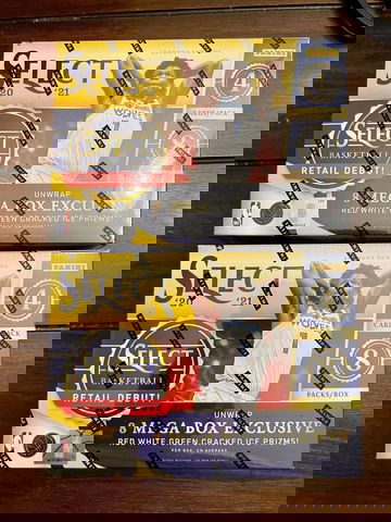 2020-21 Panini Select NBA Retail Mega Box. Factory Sealed