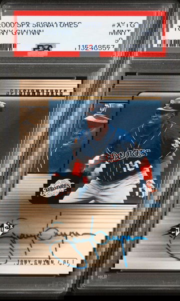 2000 SPx Signatures TONY GWYNN On Card AUTO PSA 9 *NEW GRADE* HOF